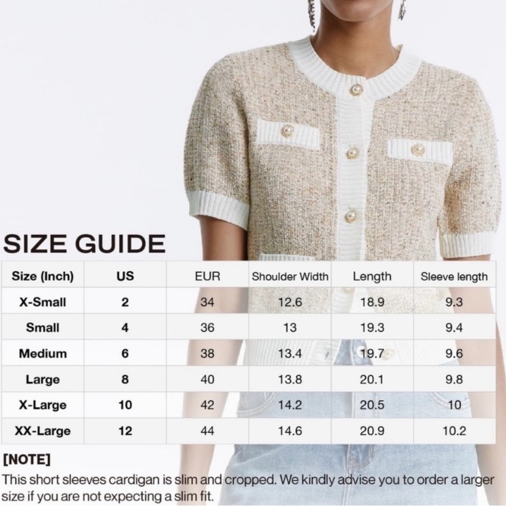 Urban Revivo Contrast Trim Cardigan size XL - Picture 3 of 10